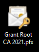 A Windows PFX file (certificate + private key)