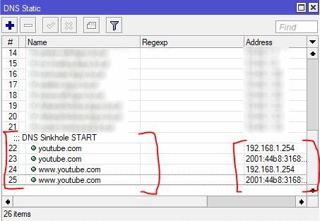 Filtro DNS especial para roteadores MikroTik