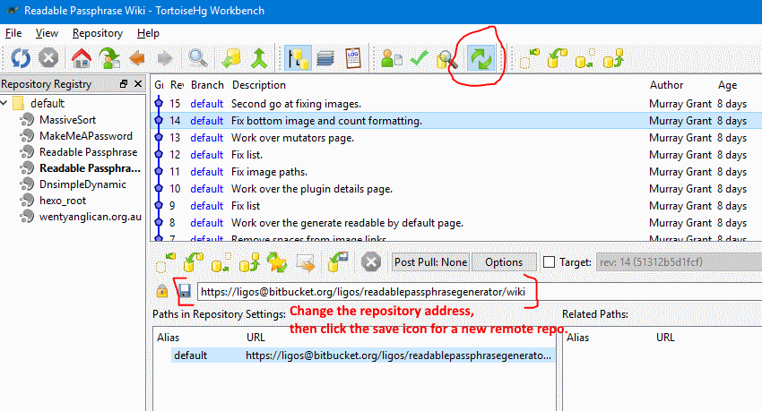 Adding a Remote Repository in TortoiseHg