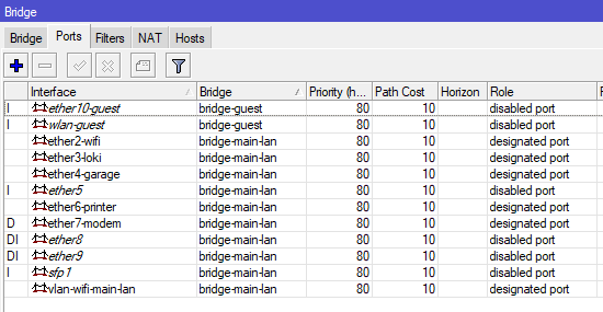 Router Bridge Configuration