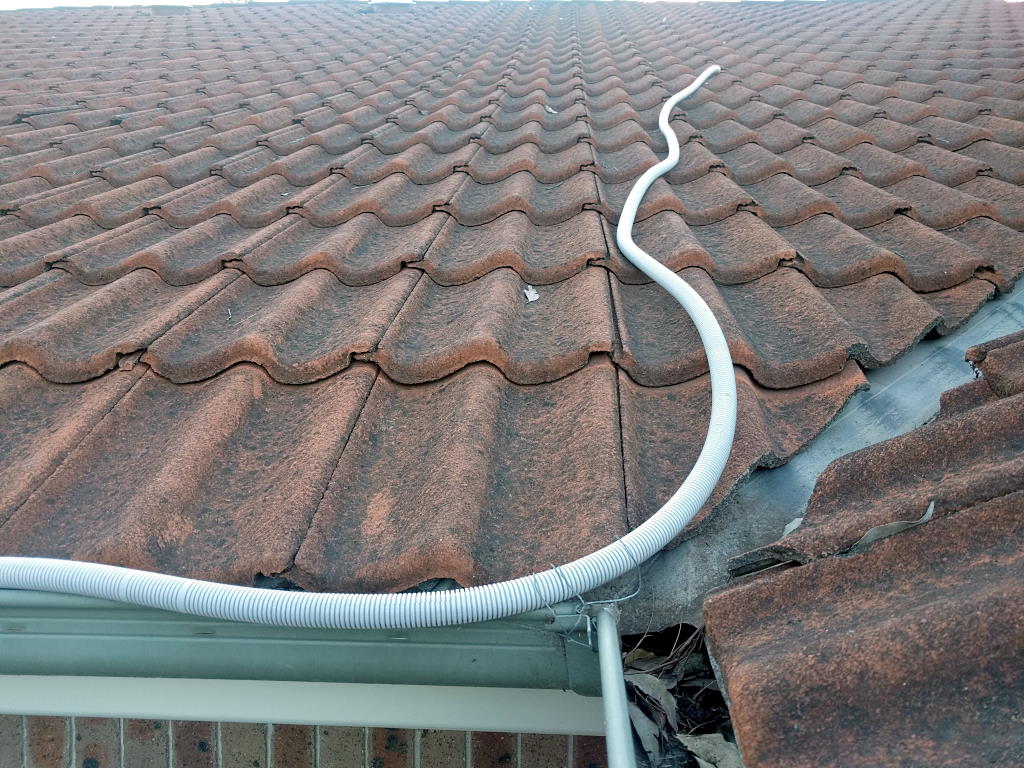 The Cable Runs Out of My Roof Tiles - its Really Caustrophobic in the Ceiling Cavity Near the Edges