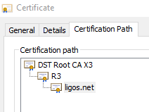 blog.ligos.net Certificate Chain (this certificate is valid for many ligos.net domains)