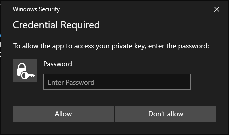Windows Password Prompt