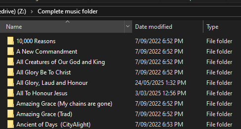 Mounted OneDrive on Windows