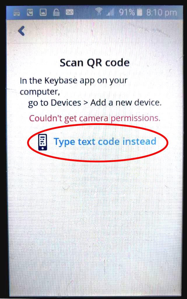 Scan a QR code (barcode)