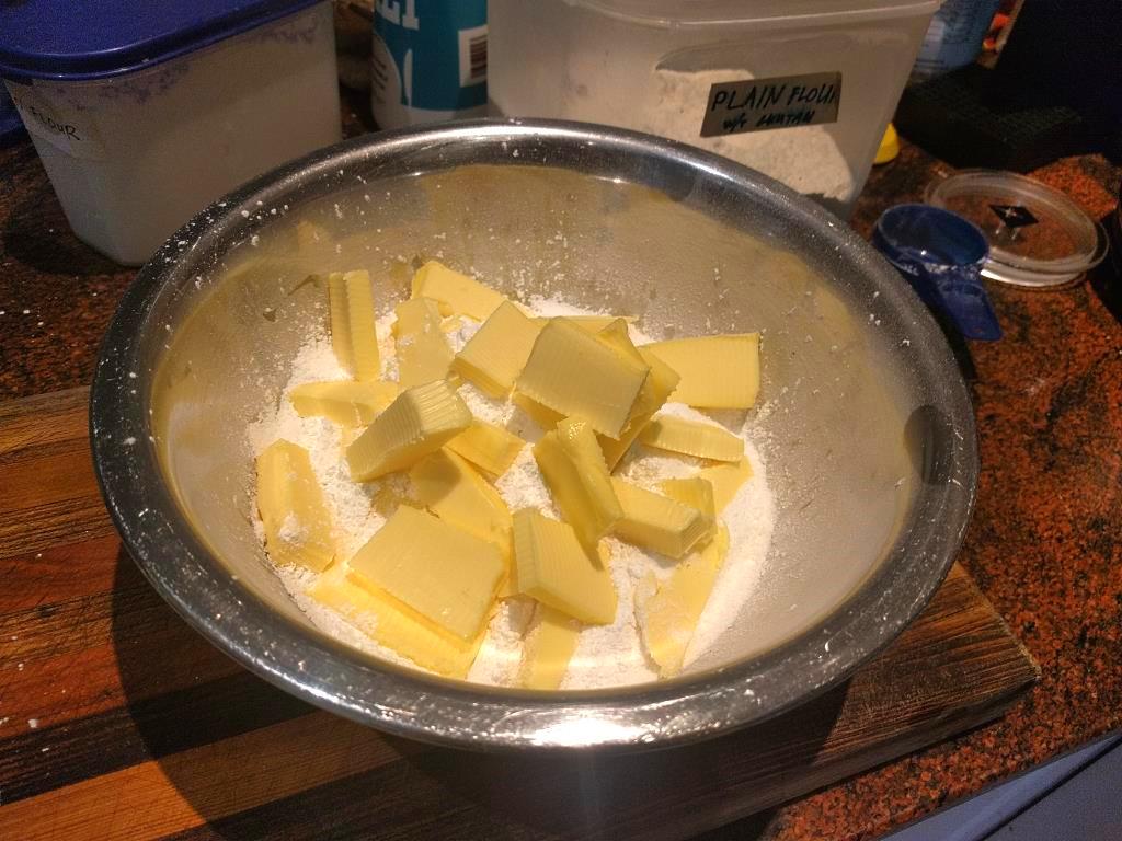 Rubbing in Butter - Before