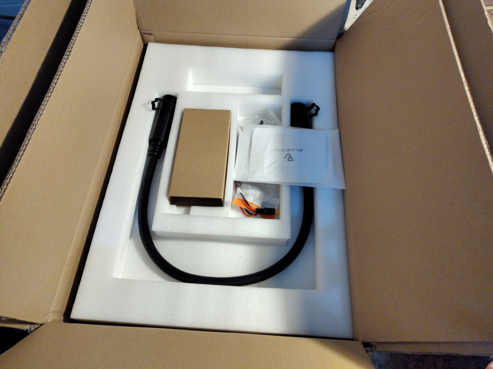 Both units come double boxed! And have cables - this is the B300.