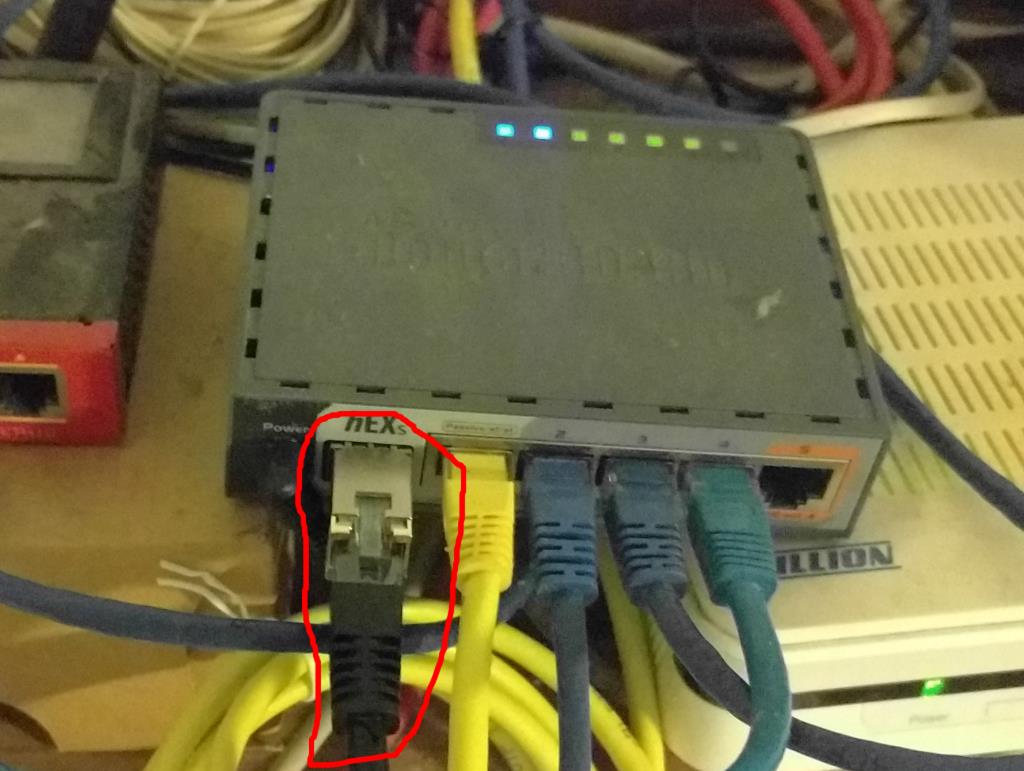 Mikrotik отключить порт ethernet