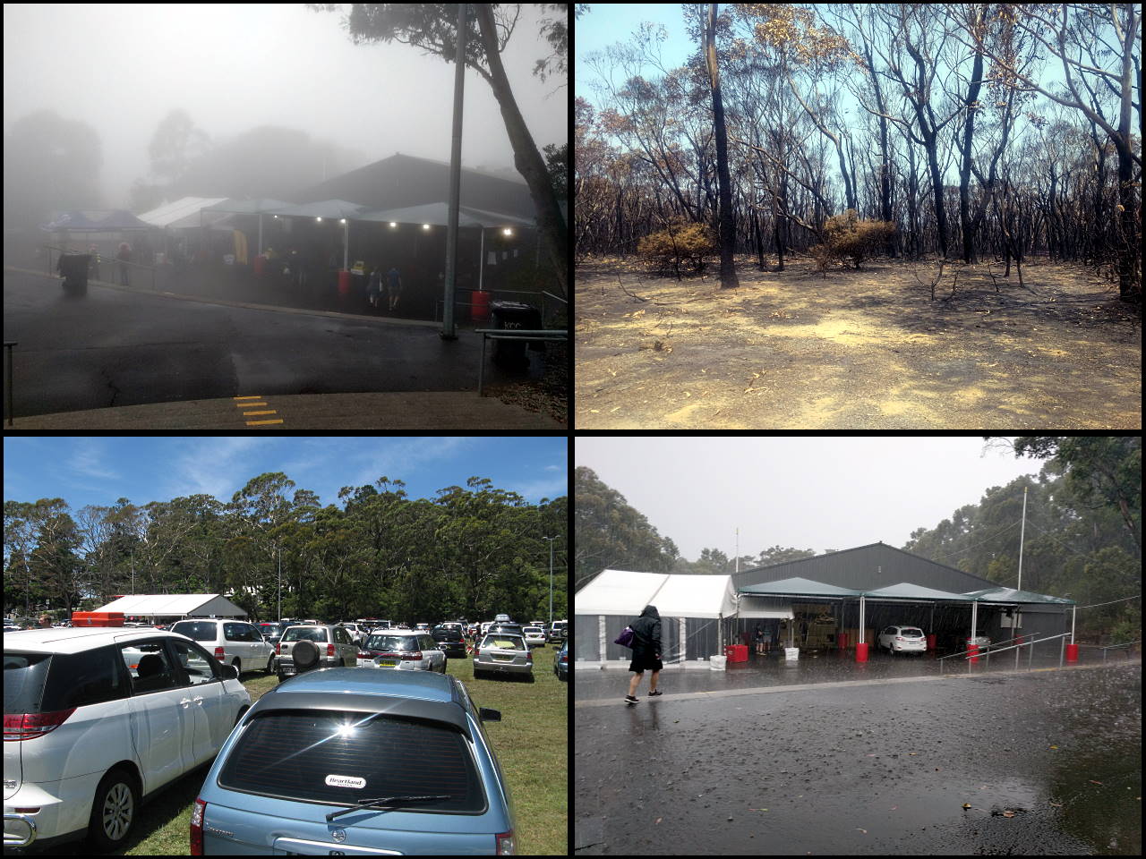Fog, fire, heat, rain. Normal Katoomba weather.