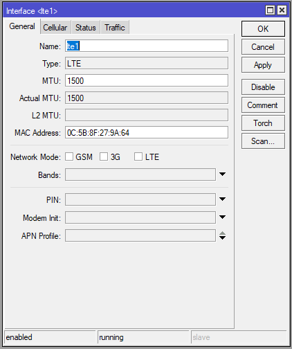 LTE Interface...