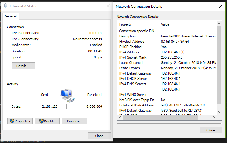 Windows Network Interface