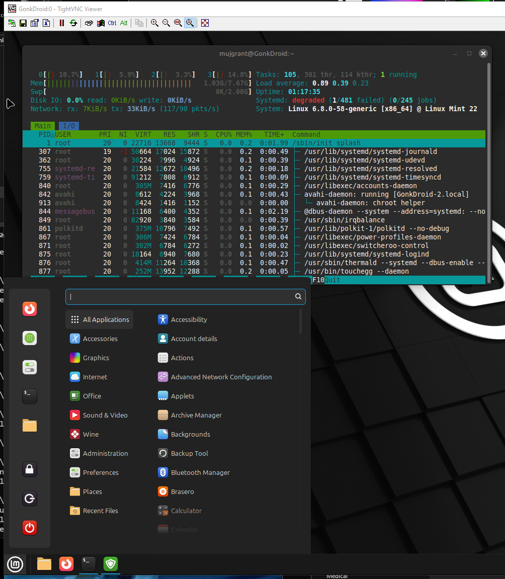Remote Access via VNC