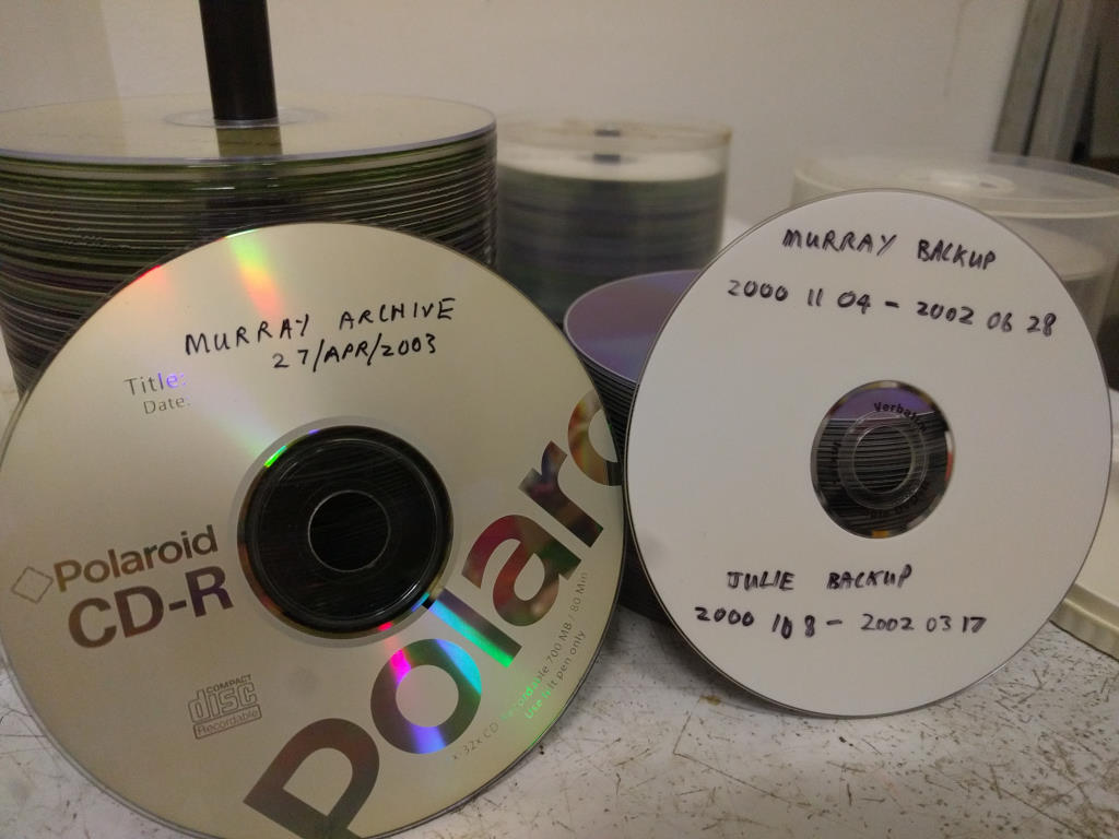CD Burned in 2003, DVD from ~2005