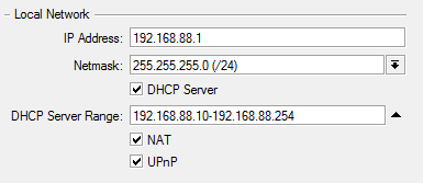 Local Network Settings