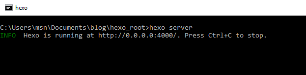 Local Hexo Server